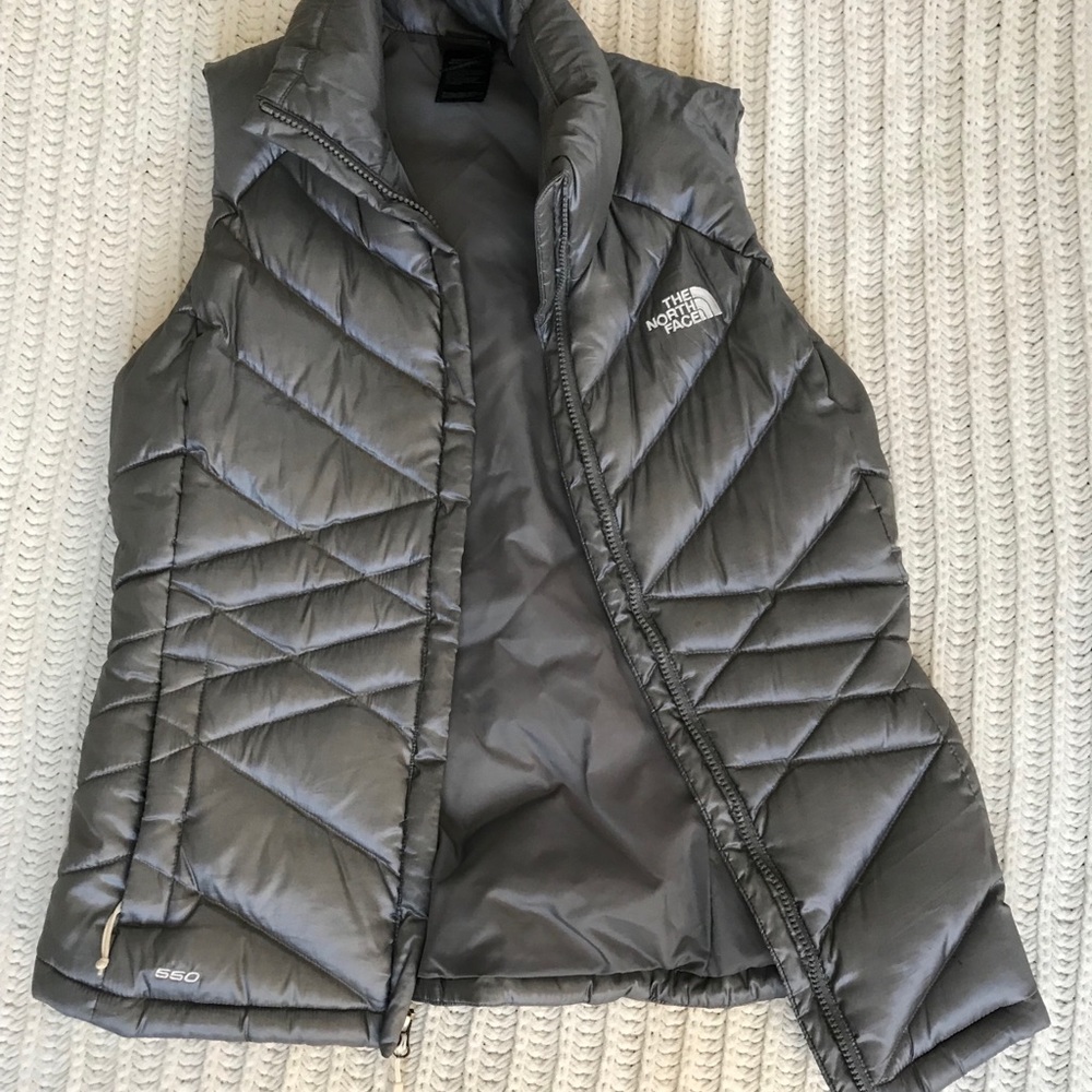 The North Face Gray Puffer Vest